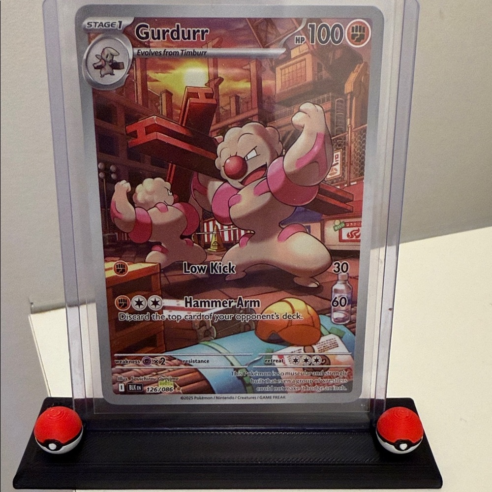 Gurdurr IR 126/086 Pokemon card - Picture 1 of 2